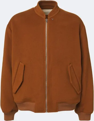 Valentino Garavani Wool and cashmere bomber jacket