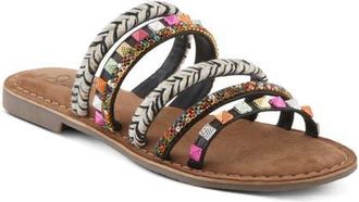 Azura Intoxicate Slide Sandal in Black Multi at Nordstrom, Size 10.5-11Us