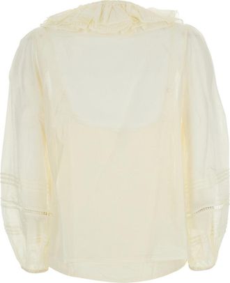 Dreamcatcher Bohemian Womens Blouse Aria White Fabric Blouses Shirt