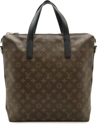 Louis Vuitton Monogram Black Brown Monogram Leather Handbag Tote Bag (Pre-Owned)