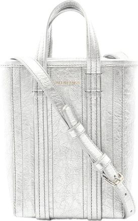 Balenciaga Pre-owned Mini Bags, female, Gray, Size: ONE SIZE Pre-owned Vertical Shopper Tote