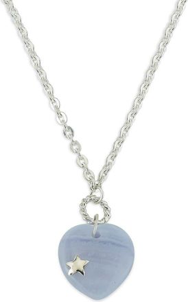 Samuel B. Sterling Silver Lace Blue Agate Pendant Necklace at Nordstrom Rack