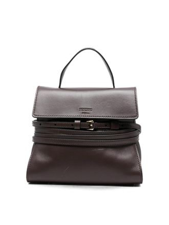 Moschino Tie Me Leather Handbag