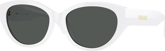 Versace VE4495D Asian Fit 314/87 Womens Sunglasses White Size 56