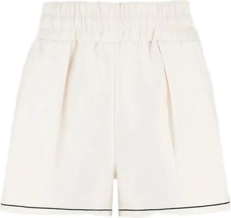 Mani&egrave;re De Voir Shorts Melanie con vita elasticizzata - Toni neutri