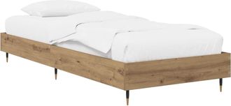 vidaXL Estructura De Cama Roble Artisan 80 X 200 Cm Vidaxl