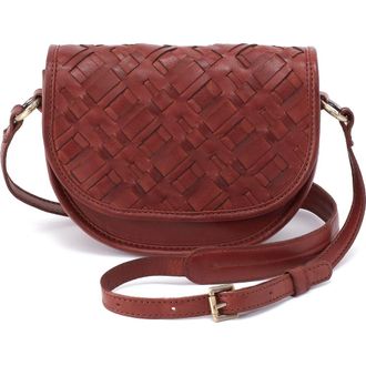Hobo Small Kiva Leather Crossbody Bag in Chestnut at Nordstrom