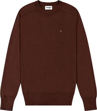 Wrangler Strickpullover WRANGLER WRANGLER Pullover Knit Sweater, Herren, Gr. XL, braun, Obermaterial: 50% Baumwolle CO. 45% Polyamid PA. 5% Wolle WO., Pullover