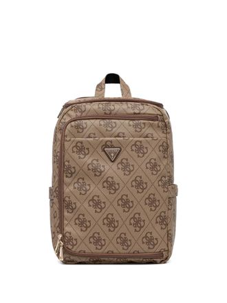 Guess Co Berta 4G patterned logo-plaque backpack - Neutrals
