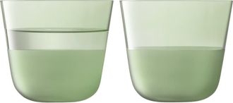 LSA Arc Contrast Set of 4 Tumblers in Green at Nordstrom