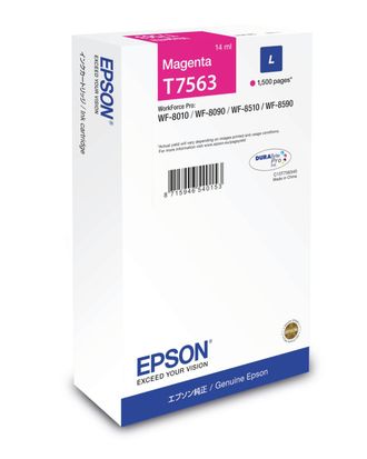 Epson Cartucho Epson T7563 Magenta Wf Pro Wf-8010 Wf-8090 Wf-8510 Wf-8590