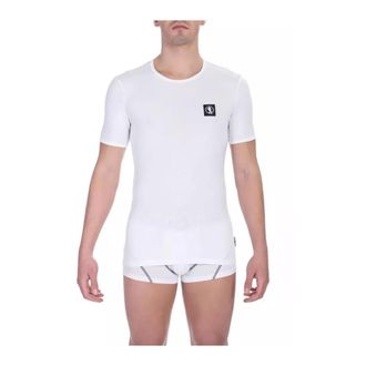 Dirk Bikkembergs Witte Katoenen Crew Neck T-shirt - Heren - Ondergoed - Wit - Maat: S Katoen