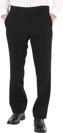 Burberry Black Wool Classic Fit Tailored Trousers, Brand Size 50 (Waist Size 34.3)