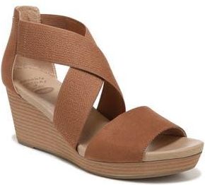 Dr. Scholls Barton Band Wedge Sandal in Brown at Nordstrom Rack, Size 6.5