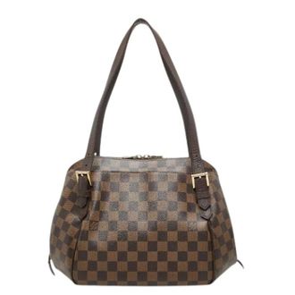 Louis Vuitton Pre-owned Belem MM Damier Tote Bag - Dames - Pre-owned - Bruin - Maat: ONE Size
