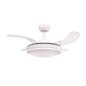 Wonderlamp Ventilador de techo con luz led 36w y aspas plegables retr&aacute;ctiles cct