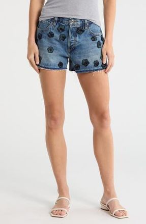 Frame Denim Atelier Embellished Denim Shorts in Juliet at Nordstrom Rack, Size 25
