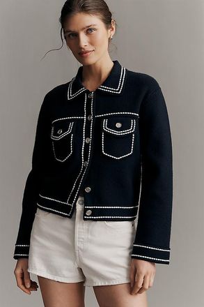 English Factory Collared Buttondown Sweater