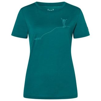 super.natural Gipfelgl&uuml;ck Tee Merinoshirt f&uuml;r Damen | t&uuml;rkis