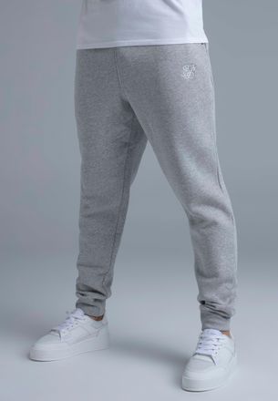 Siksilk Hombres Gris Marmolado Essentials Joggers XXL
