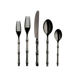 Mepra Bali Flatware Set - 5 Pieces in Black Gold at Nordstrom