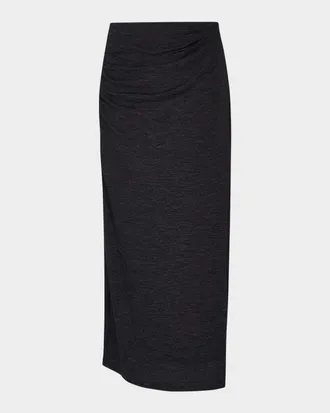 Vince Draped Midi Skirt