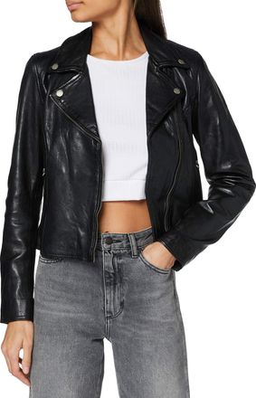 Freaky Nation Womens Bali-FN SC Leather Jacket, Black, M
