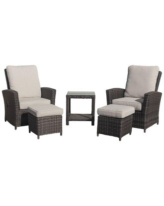 Courtyard Casual Cheshire Recline 5 Pc Chat Set