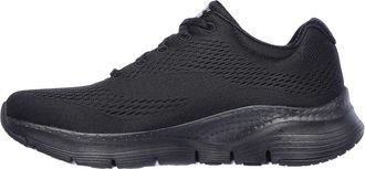 Skechers Womens Arch Fit Big Appeal Sneaker,Black Mesh / Trim,8 UK Wide