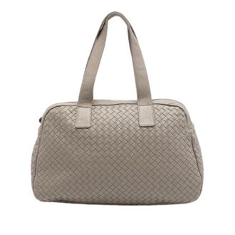 Bottega Veneta Pre-owned Handbags, female, Beige, Size: ONE SIZE Pre-owned Woven Nappa Handbag