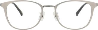 Dunhill 51mm Round Novelty Optical Glasses in Silver Transparent at Nordstrom Rack