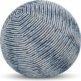 Elaine Smith Progress Multicolored Chenille Indoor & Outdoor Woven Accent Orb Pillow in Indigo at Nordstrom, Size 12X12