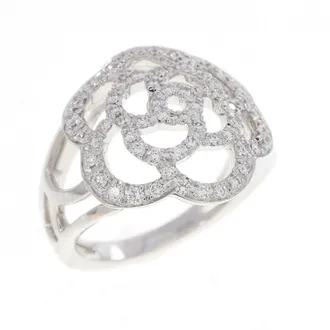 Chanel White Gold (18K) Band Ring (Pre-Owned)