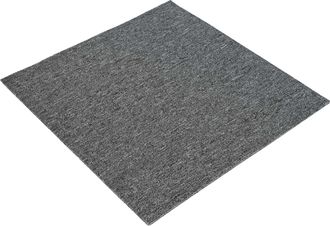 vidaXL Azulejo De Alfombra Gris Medio 50 X 50 Cm 20 Uds. Pp Y Bet&uacute;n Vidaxl