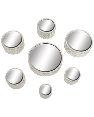 CosmoLiving by Cosmopolitan Cosmoliving By Cosmopolitan Cosmoliving By Cosmopolitan Set Of 7 Glam Round Metal Wall Mirror