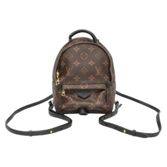 Louis Vuitton Tweedehands Canvas Louis Vuitton tassen - Dames - Vintage Rugzakken - Bruin - ONE Size - Vintage