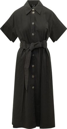 Pinko Alesha Abito - Dames - Shirt Kleedjes - Zwart - L - Katoen - Kleedjes