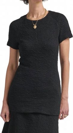 Dries Van Noten Hunelly Short Sleeve Top In Black