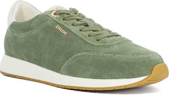 Dune London Ladies ETTAH Suede Lace-Up Runner Trainers Size UK 8 Suede