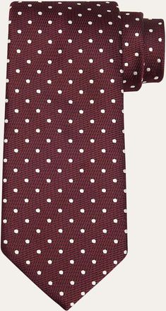 Tom Ford Mens Polka Dot Silk Tie