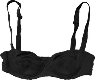 Dolce & Gabbana Bras, female, Black, Size: S Semi-Pad Underwire Balconette Bra