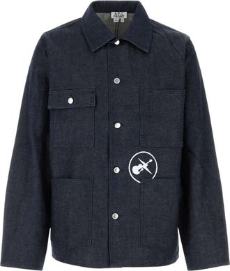 A.P.C. A.p.c., Jassen, Heren, Blauw, S, Katoen, Grand Jack Jacket