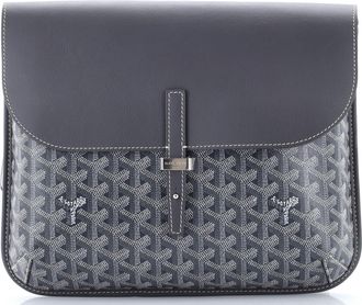 Goyard Coursier Messenger Bag Coated Canvas and Leather
