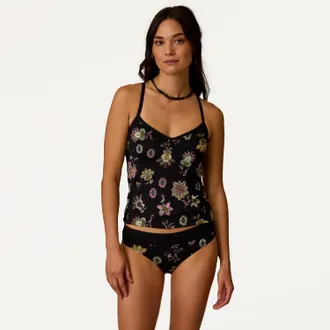 Carve Designs Womens Stinson Tankini Top Black M