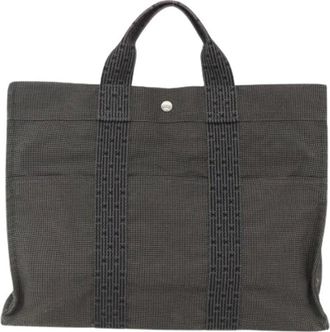 Herm&egrave;s Pre-owned Tote Bags, female, Gray, Size: ONE SIZE Pre-owned Fourre-tout Herline Tote Bag