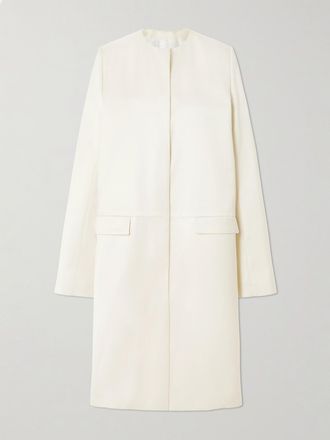 Toteme Cappotto In Seta - Bianco sporco