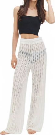 Kathryn McCarron Mica Crochet Pants In White