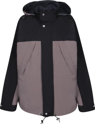 sacai Beige Jas Stijlvol Ontwerp Aw 23 - Heren - Winterjassen - Beige - M - Polyester - Jassen