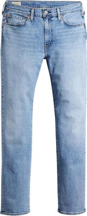 Levi's Heren 514 Left Alone Leather Patch Straight Leg Jeans (Blauw)