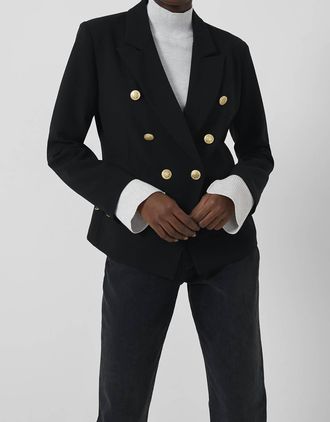 French Connection Buntie Whisper Ruth Suit Jacket In Black